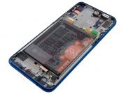 Pantalla completa Service Pack IPS LCD negra con marco azul zafiro "Sapphire blue" para Huawei P Smart Z, STK-LX1